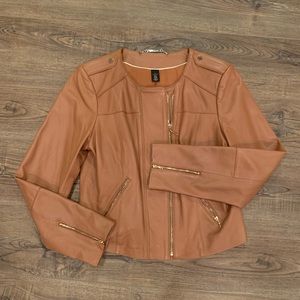 White House Black Market Leather Jacket